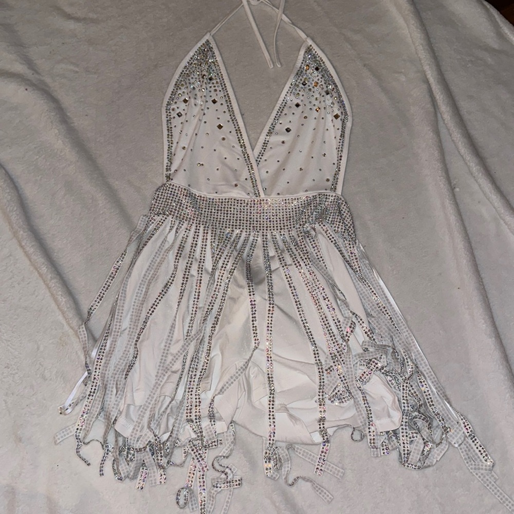 Romper, sparkly and white, Nashville nights